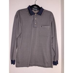 Frenble Men's Luxury Designer Long-Sleeve Button-Up Shirt L